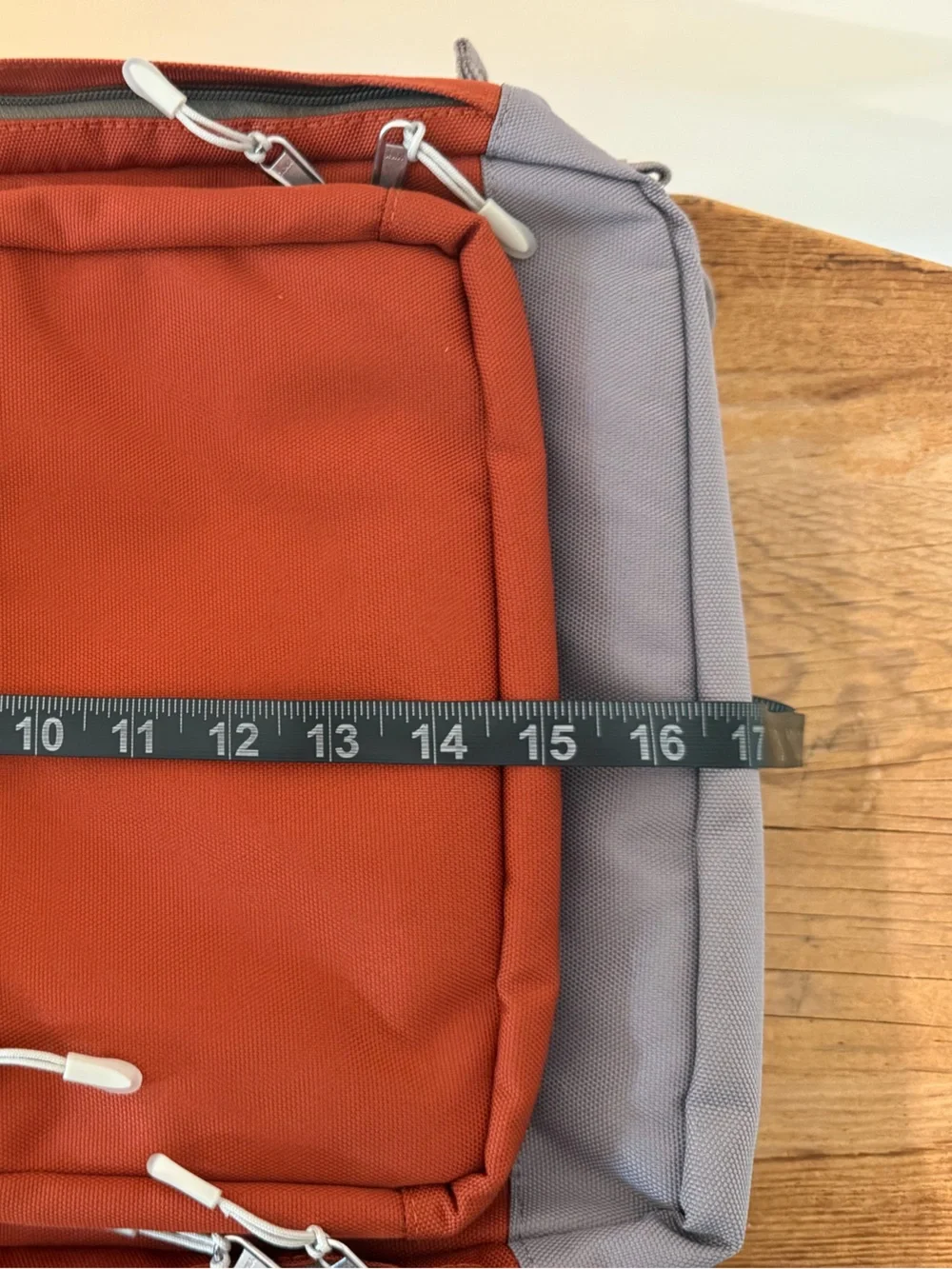 NWOT Tobiq Travel Backpack Rust Orange Red Full Size School Work Laptop Pack